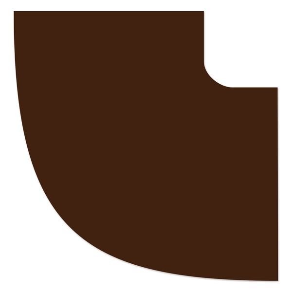 Ergomat DuraStripe Xtreme 3in 90 degrees Round Angle Corners Brown, 60PK DSX-CR3-90Angle-BR-KIT - main